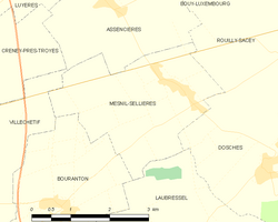 Map commune FR insee code 10239